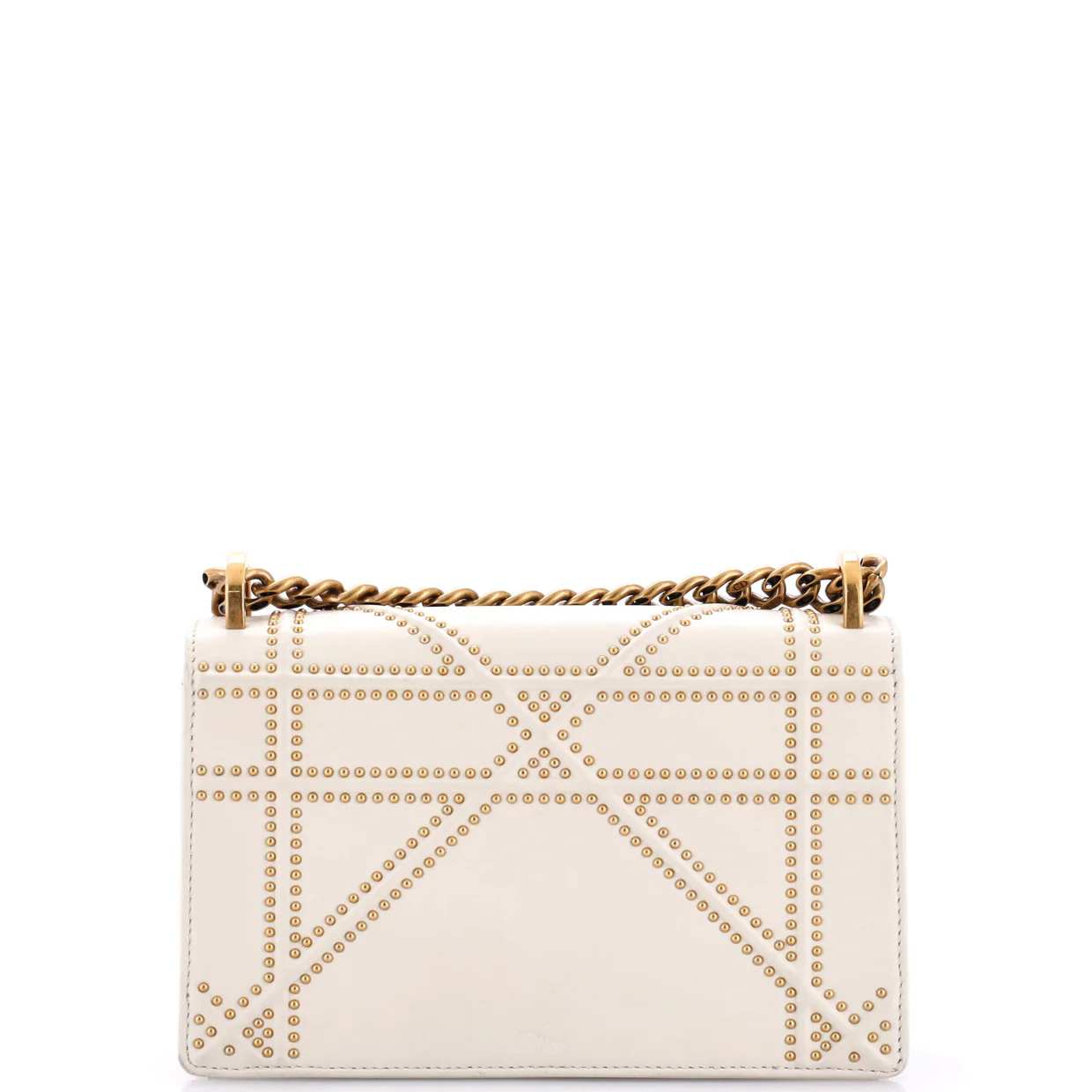 Diorama Flap Bag Studded Leather Small - Deep Luxury