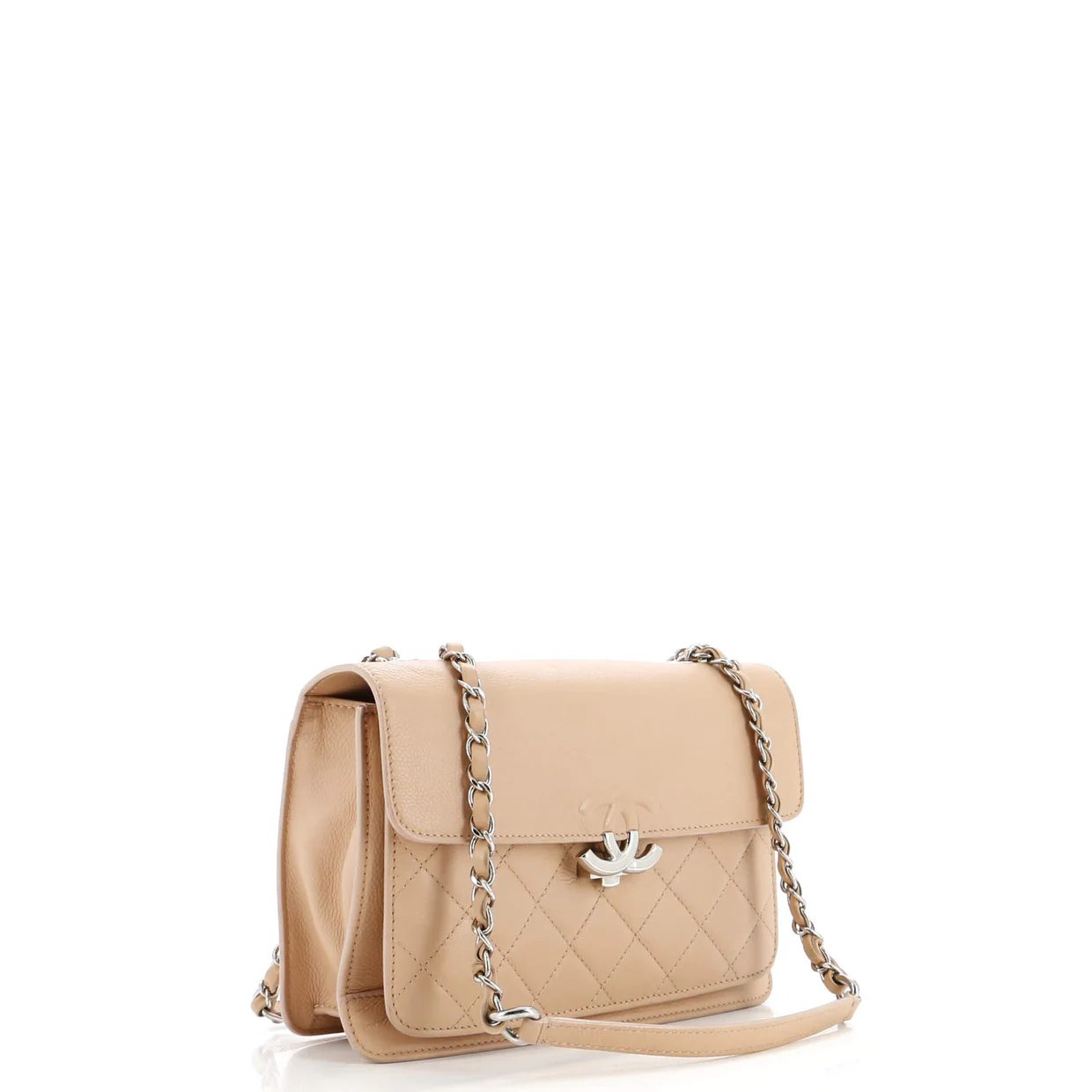 CC Box Flap Bag Quilted Calfskin Small - Deep Luxury