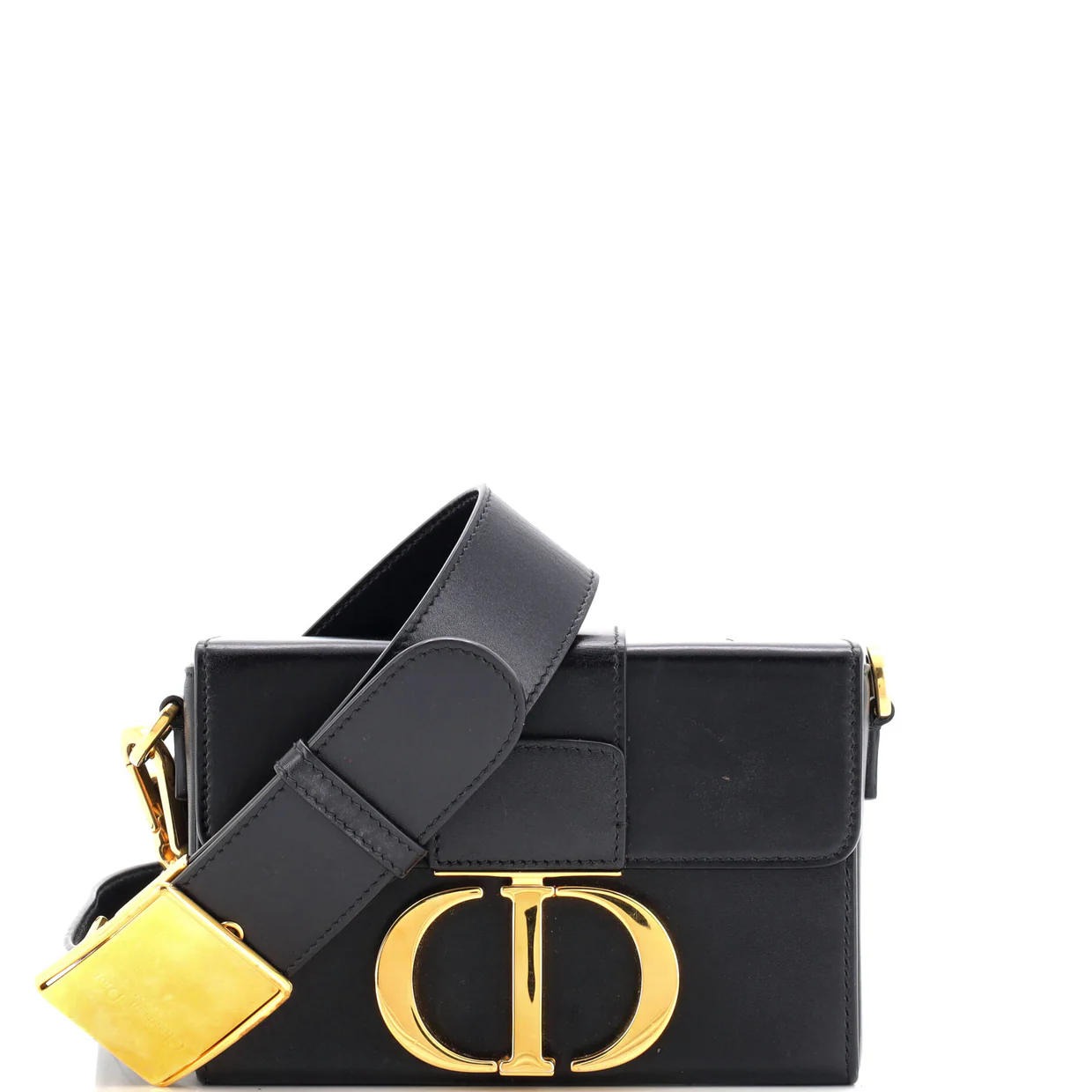 30 Montaigne Box Bag Leather - Deep Luxury