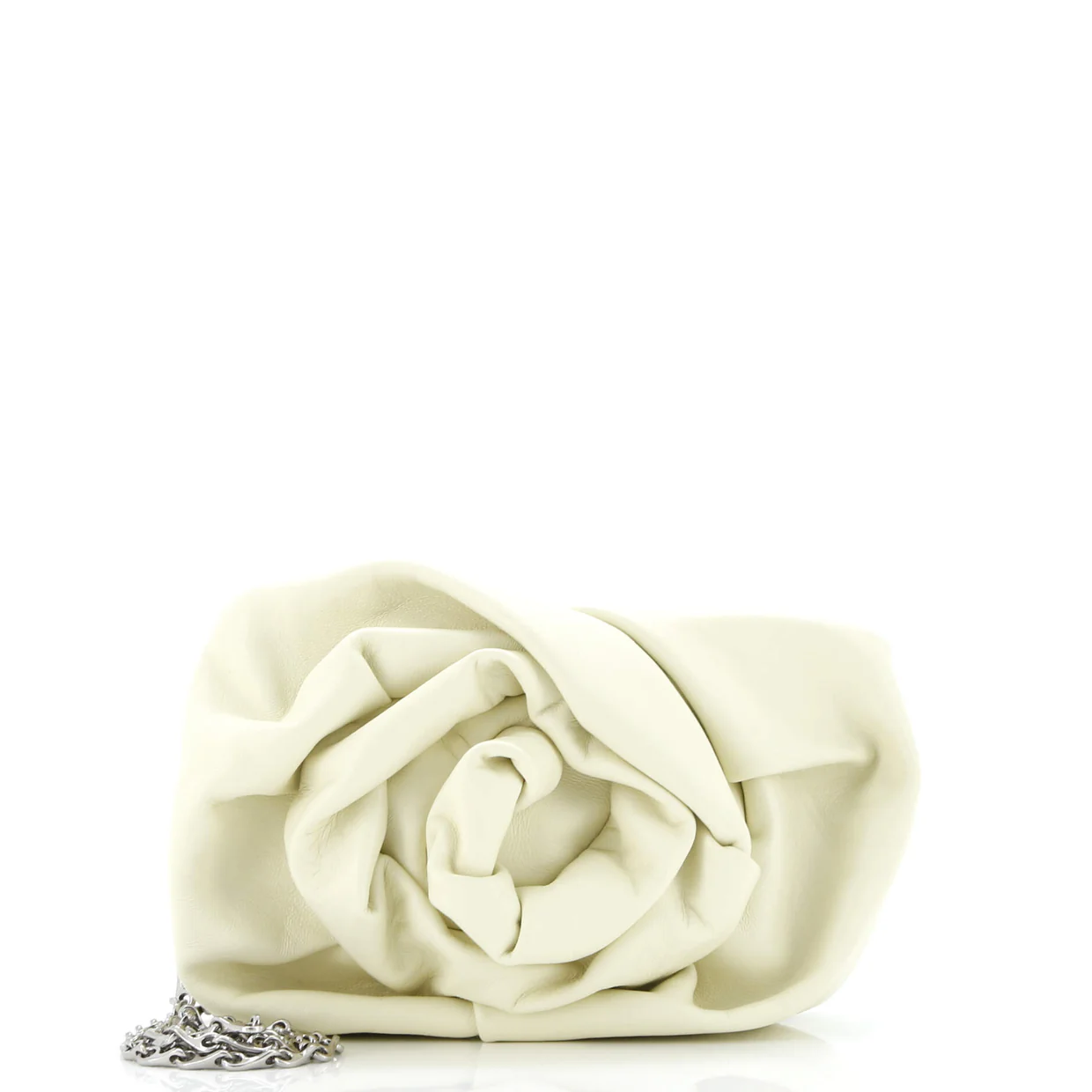 Rose Chain Clutch Leather - Deep Luxury