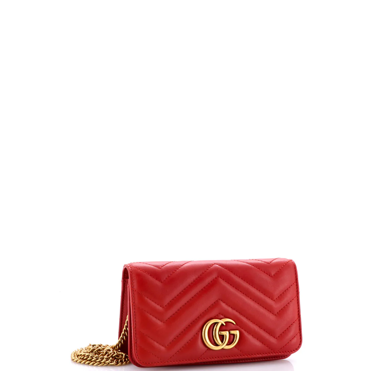 GG Marmont Chain Flap Bag Matelasse Leather Mini - Deep Luxury