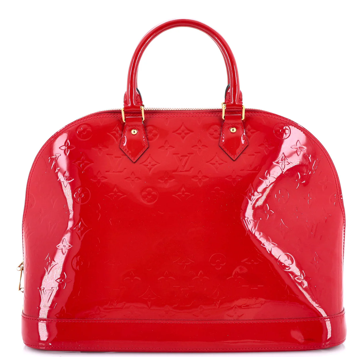 Alma Handbag Monogram Vernis GM - Deep Luxury