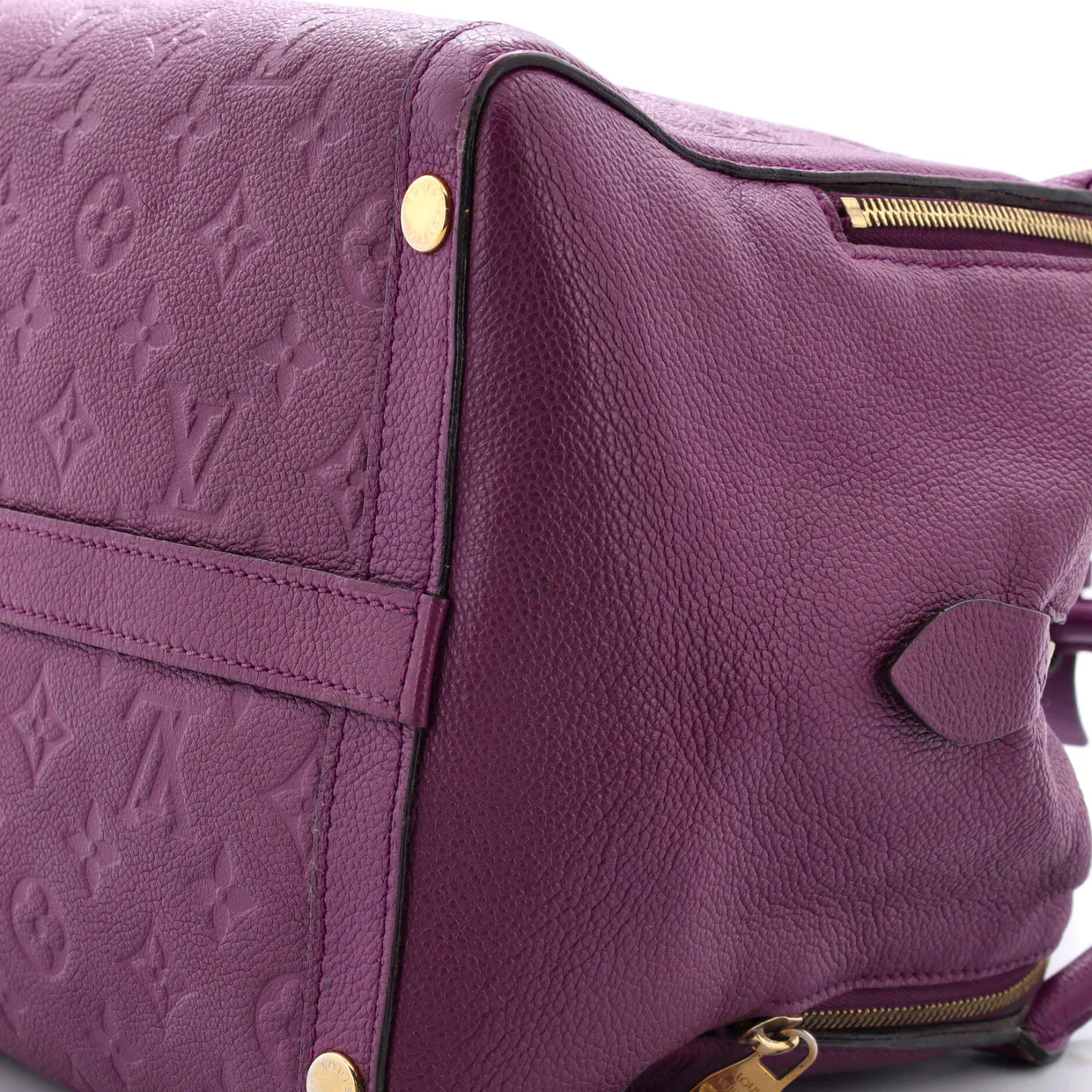 Marais Handbag Monogram Empreinte Leather MM - Deep Luxury