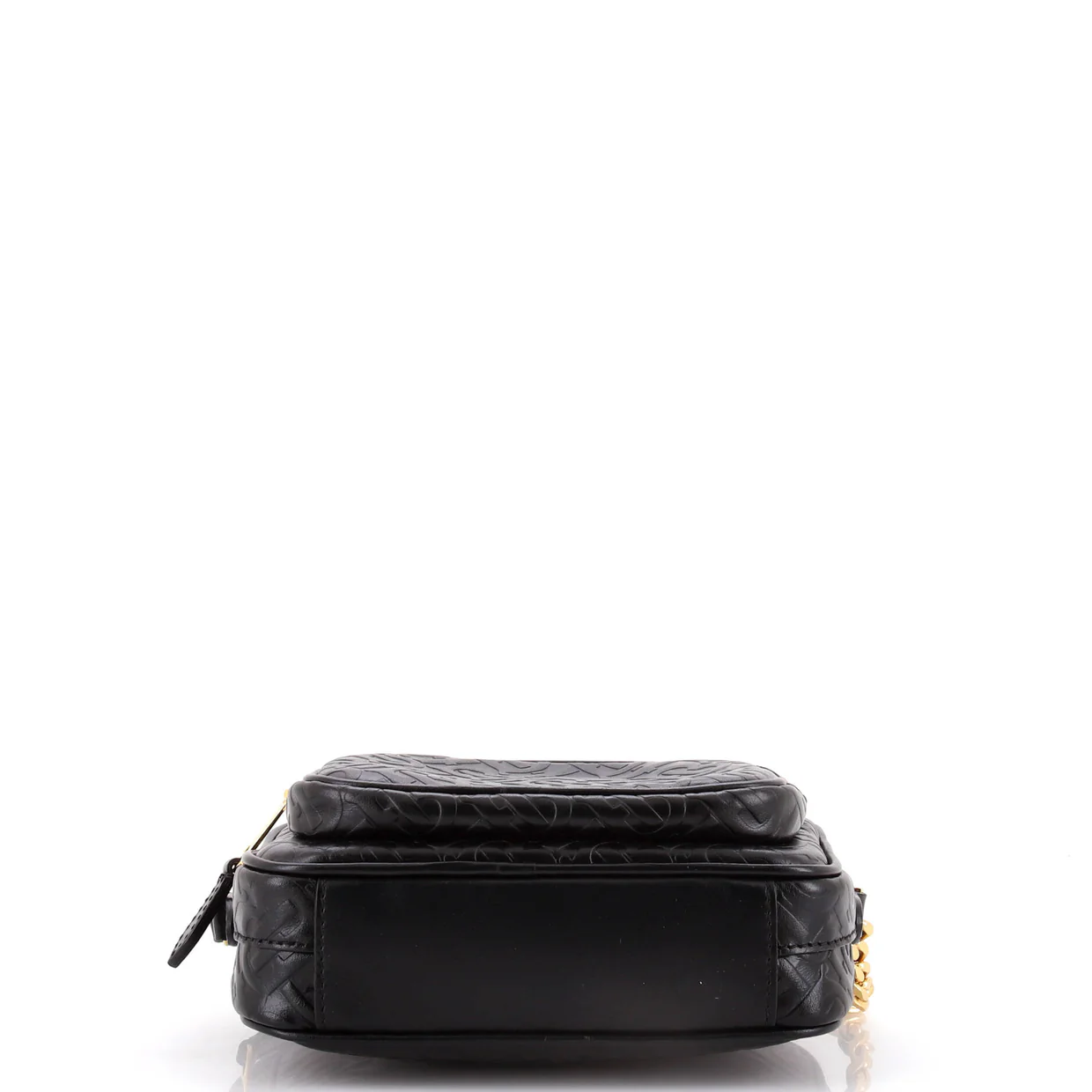 TB Camera Bag Monogram Embossed Leather Medium - Deep Luxury