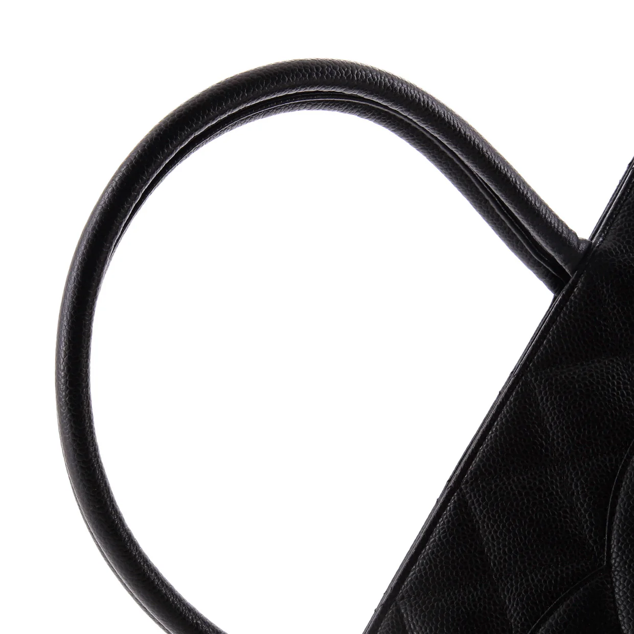 Medallion Tote Quilted Caviar - Deep Luxury