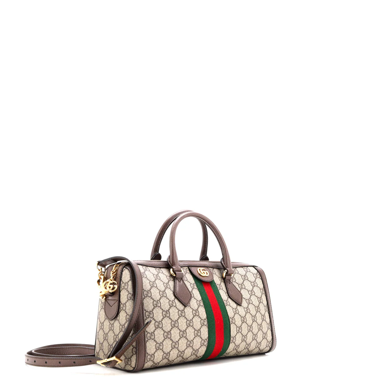 Ophidia Boston Bag GG Coated Canvas Medium - Deep Luxury