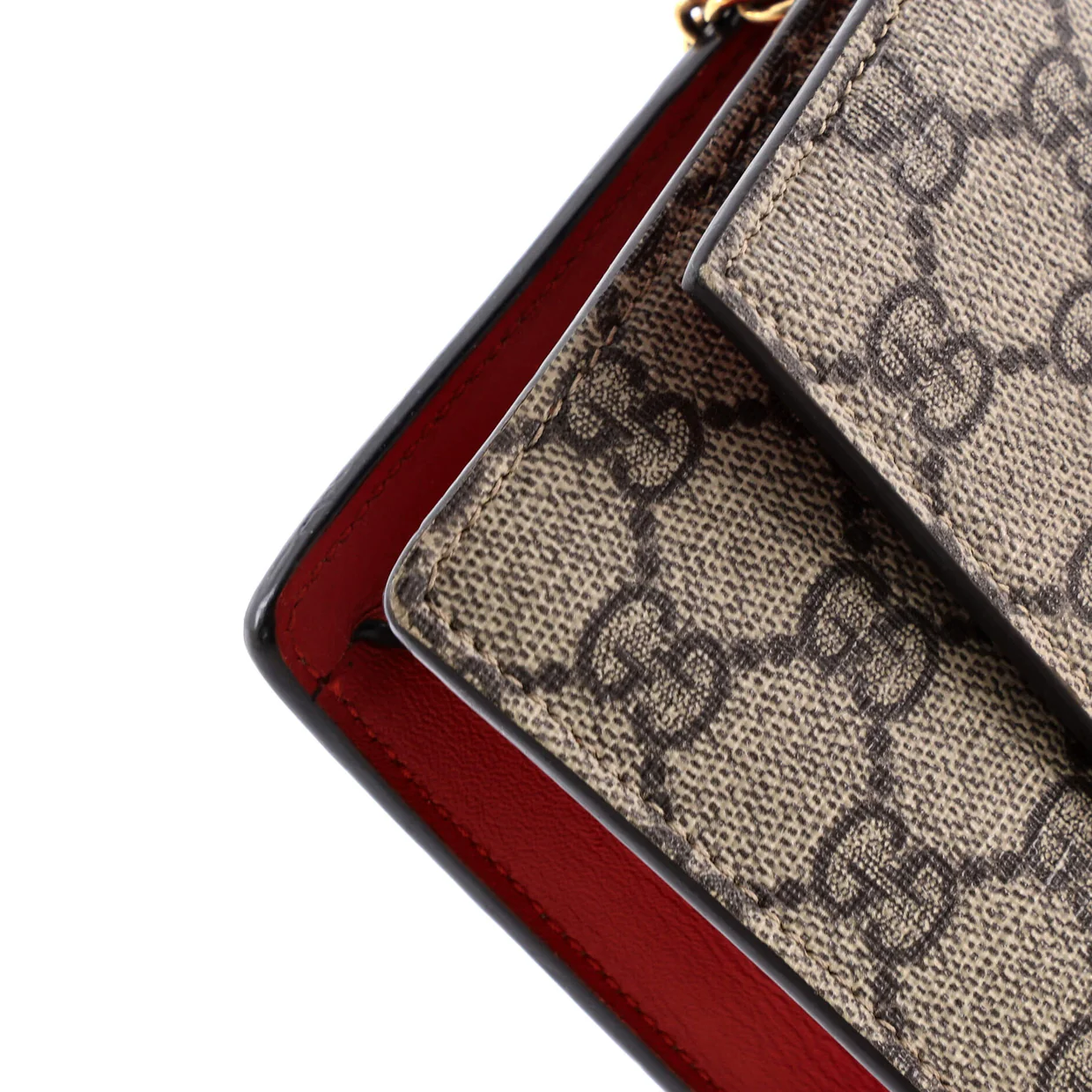 Cherries Wallet on Chain GG Coated Canvas Mini - Deep Luxury