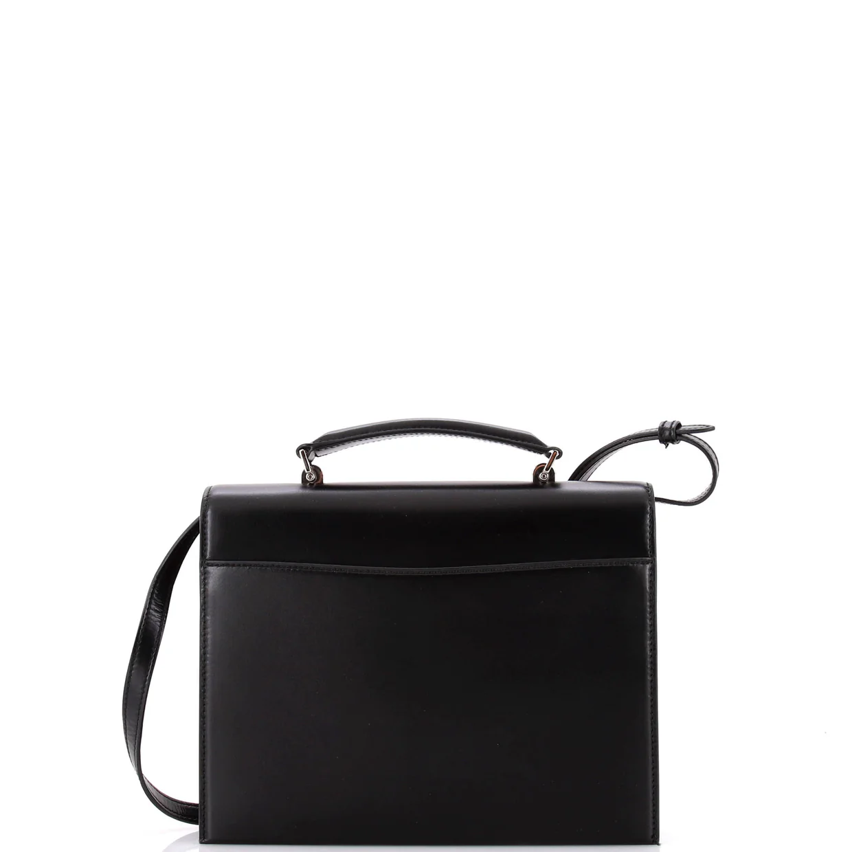 Babylone Top Handle Bag Leather Medium - Deep Luxury