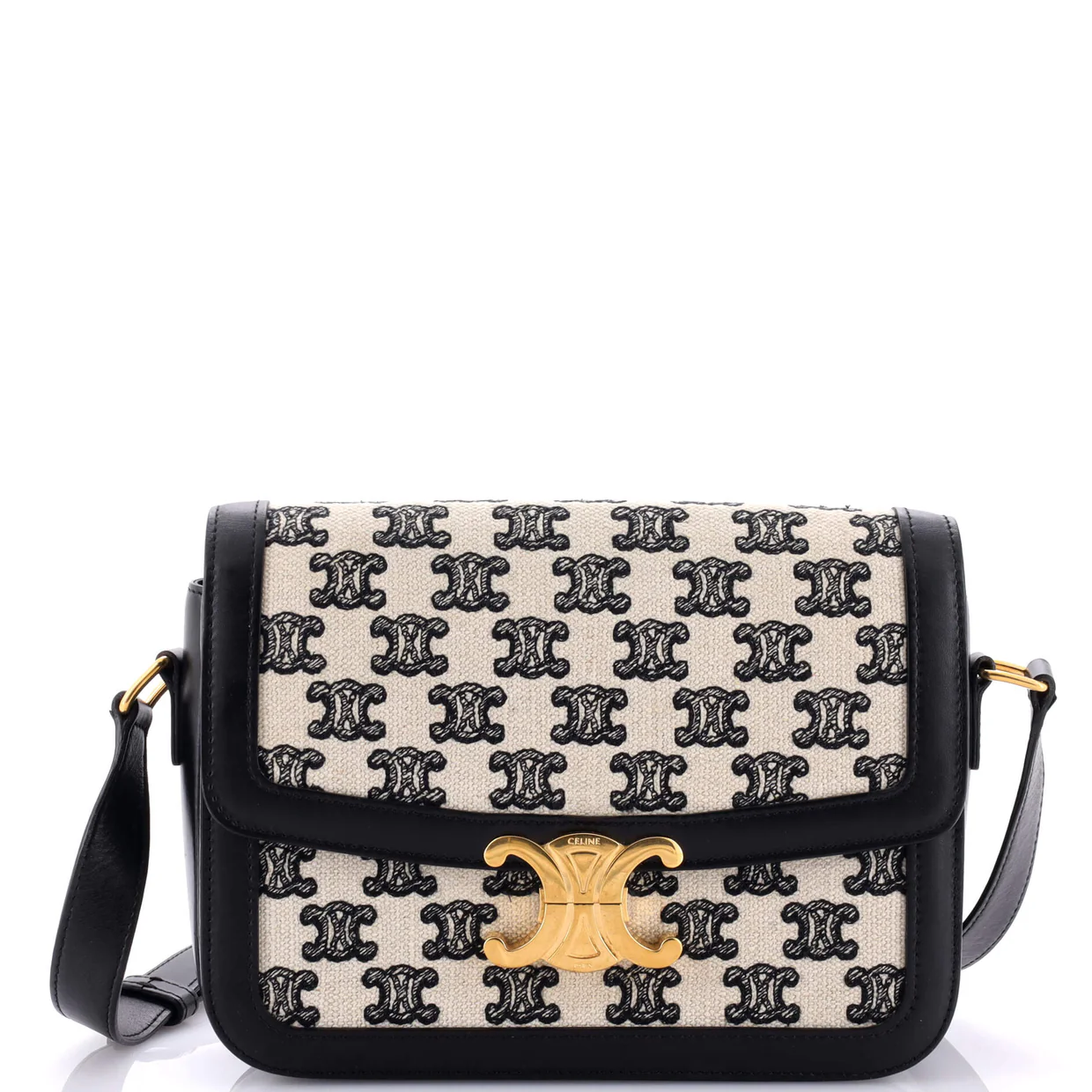 Triomphe Shoulder Bag Triomphe Canvas Medium - Deep Luxury