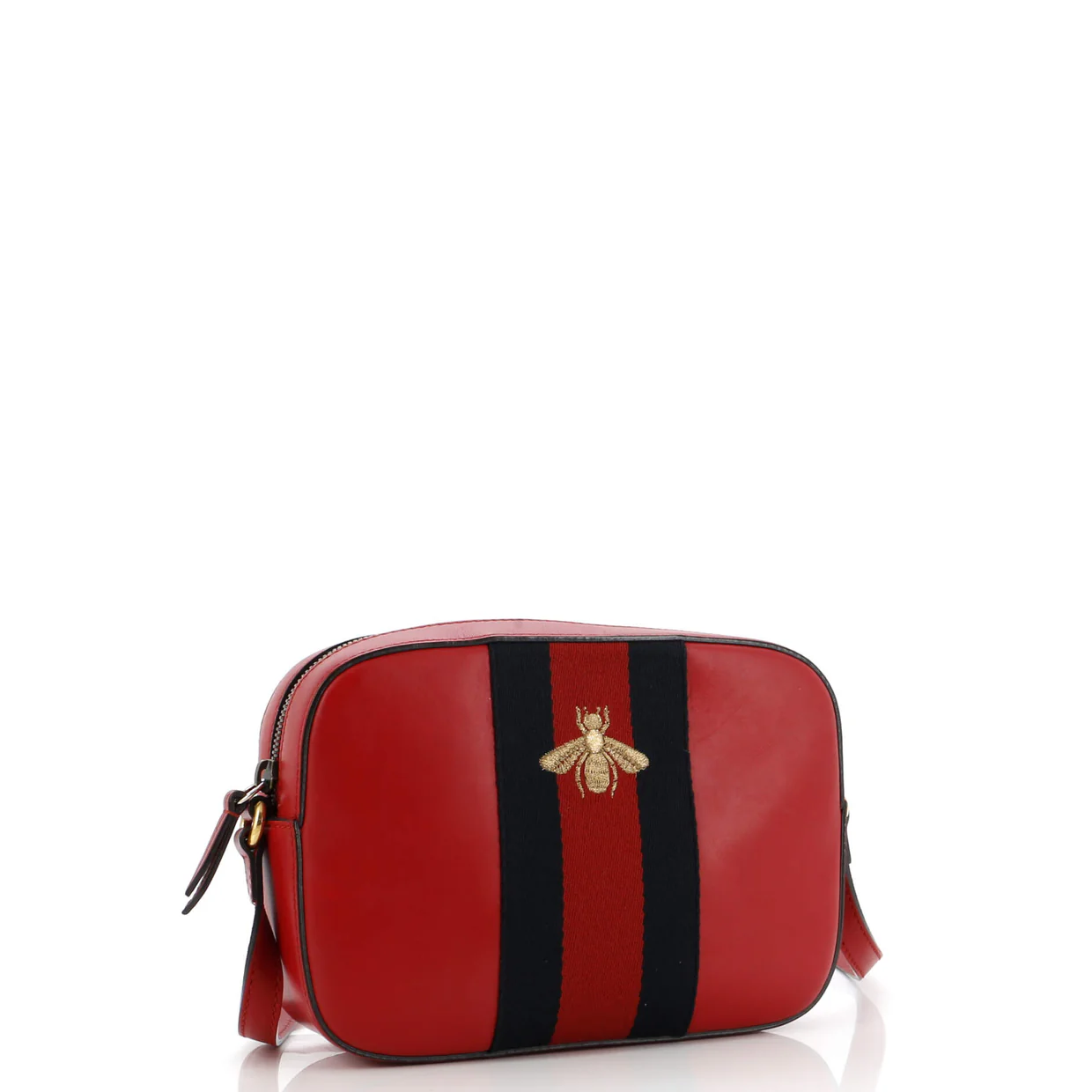 Bee Web Camera Bag Leather - Deep Luxury
