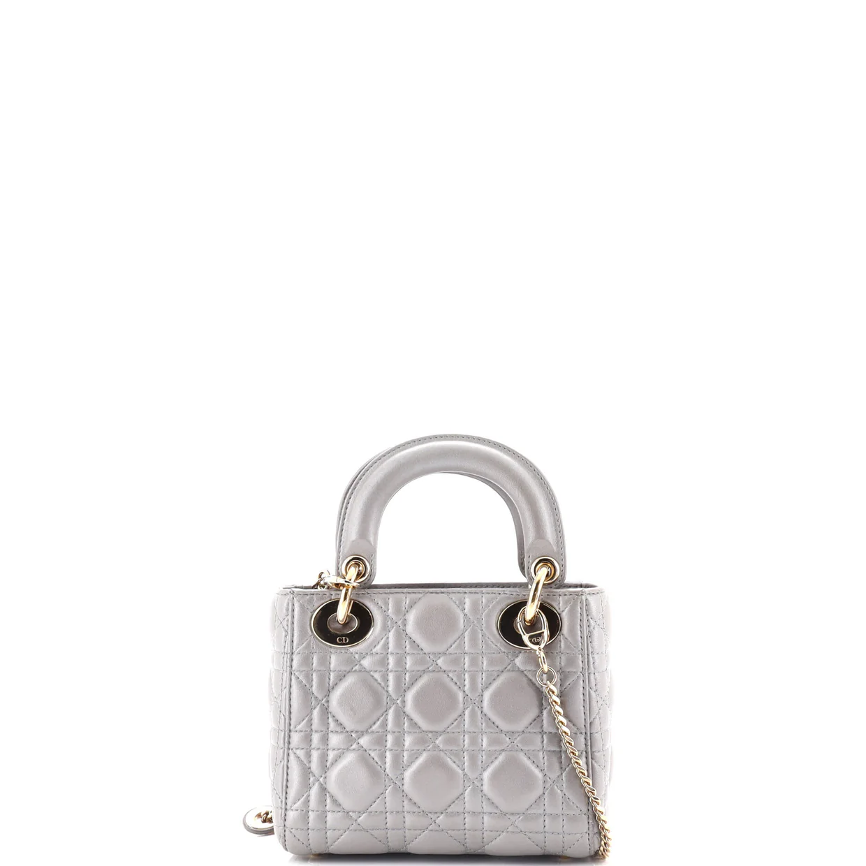 Lady Dior Chain Bag Cannage Quilt Lambskin Mini - Deep Luxury