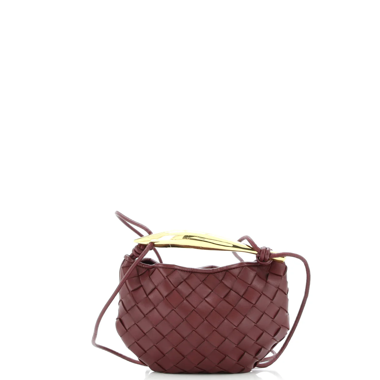 Sardine Top Handle Bag Intrecciato Nappa Mini - Deep Luxury