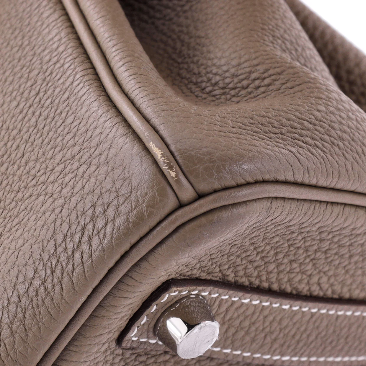 Birkin Handbag Grey Togo with Palladium Hardware 25 - Deep Luxury