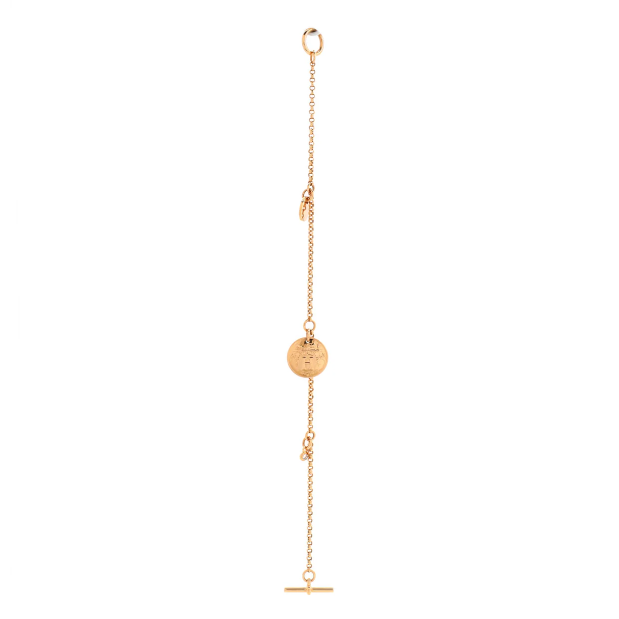 Ex-Libris Bracelet 18K Rose Gold with Diamond Small - Deep Luxury