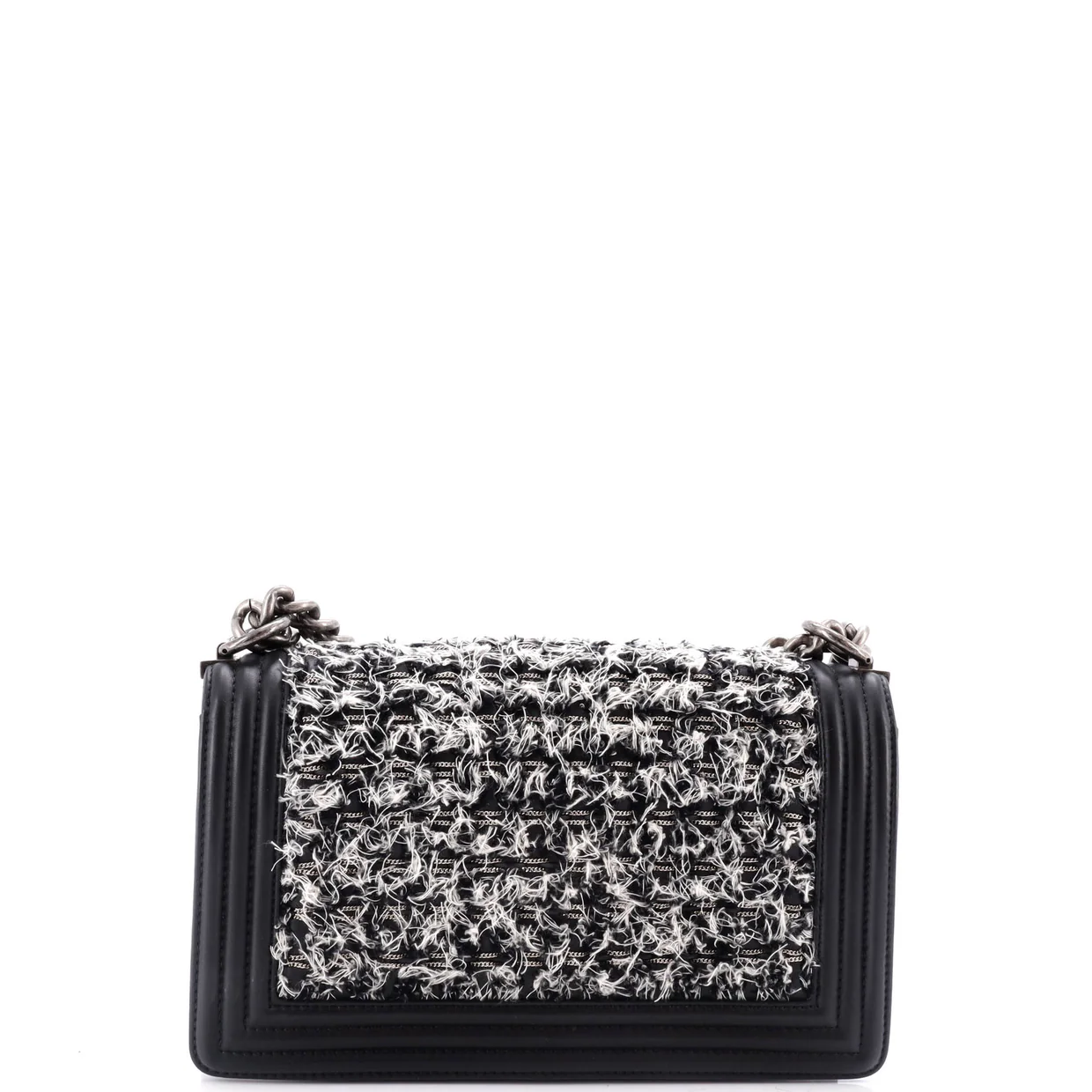 Boy Flap Bag Braided Tweed Old Medium - Deep Luxury