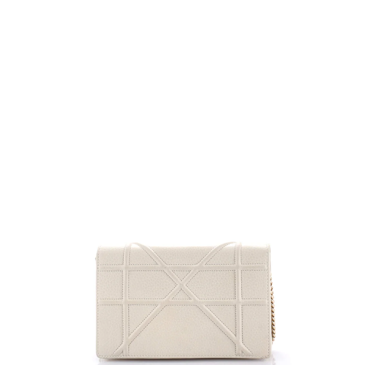 Diorama Wallet on Chain Leather - Deep Luxury