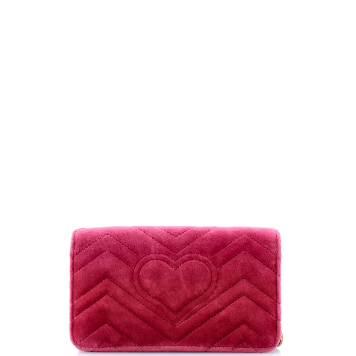 GG Marmont Chain Flap Bag Embroidered Matelasse Velvet Mini - Deep Luxury