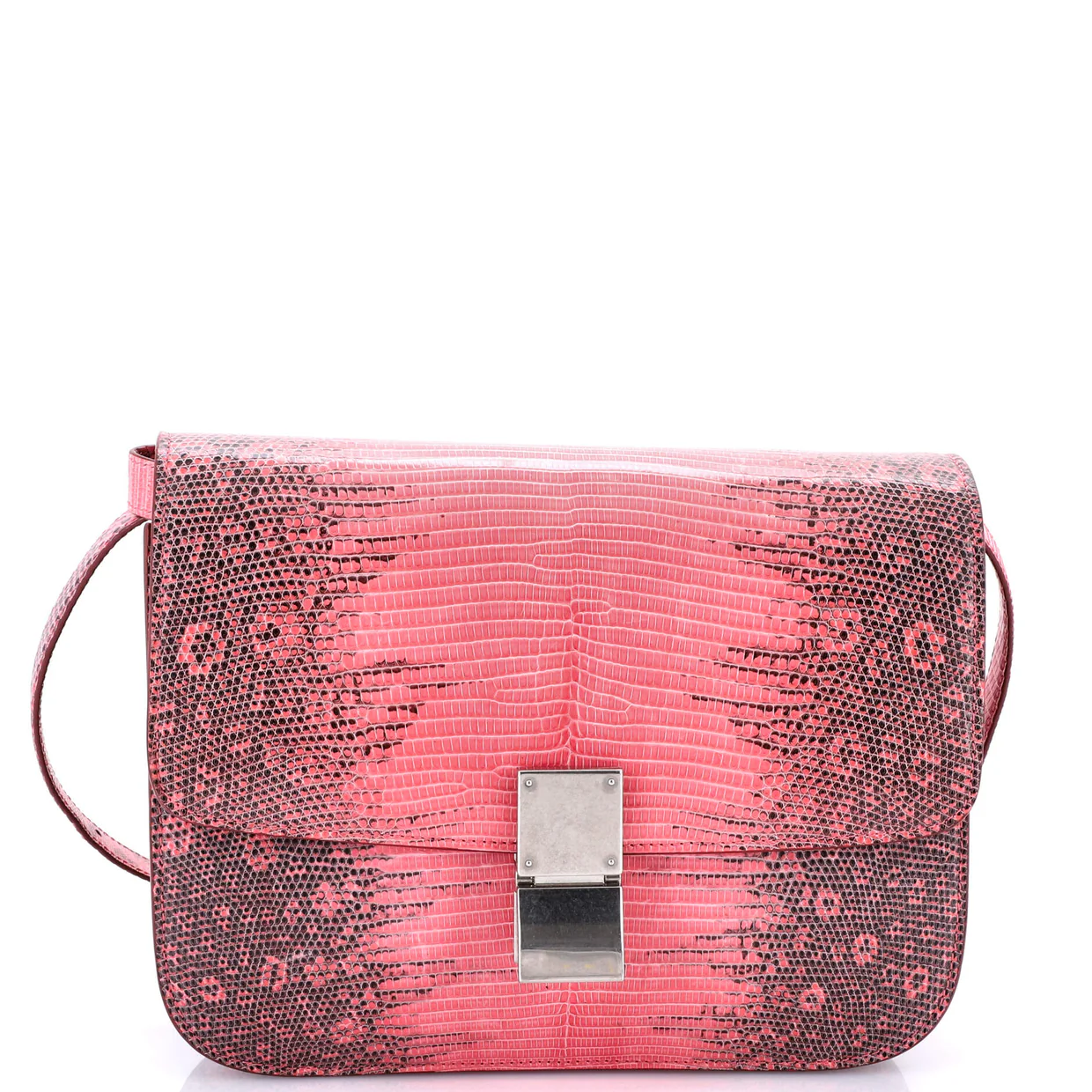 Classic Box Bag Lizard Medium - Deep Luxury