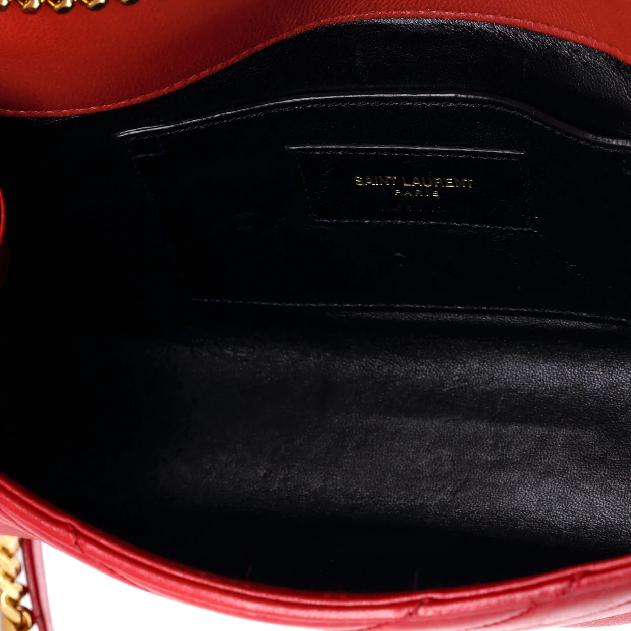 Classic Monogram Envelope Satchel Matelasse Chevron Leather Small - Deep Luxury