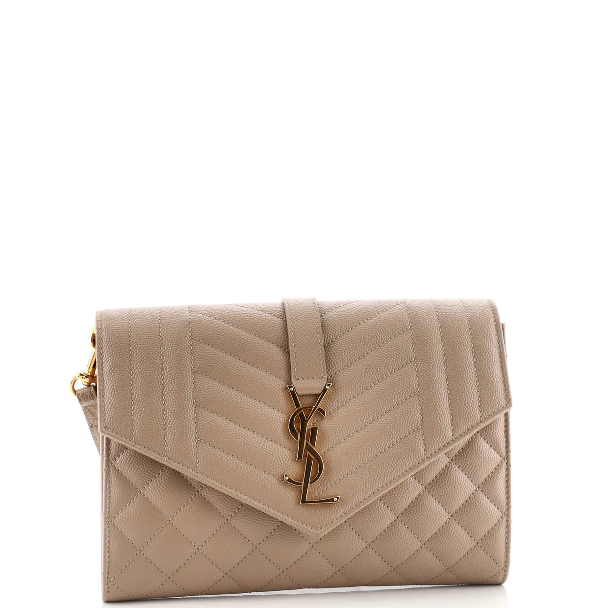 Classic Monogram Envelope Wristlet Clutch Mixed Matelasse Leather - Deep Luxury