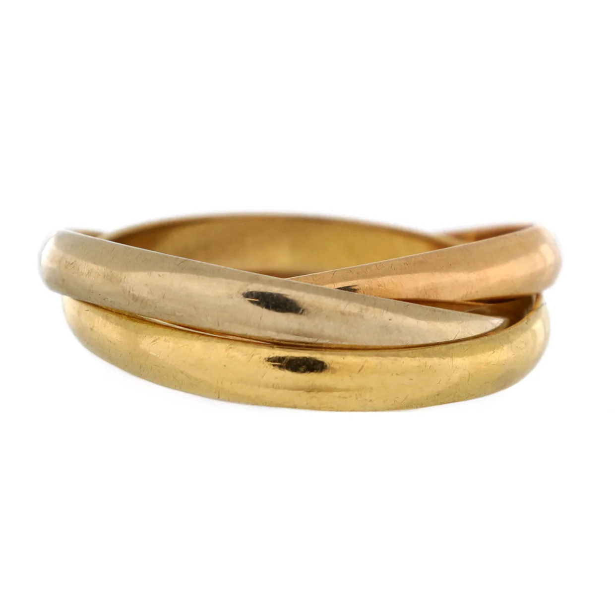 Trinity Ring 18K Tricolor Gold Small - Deep Luxury