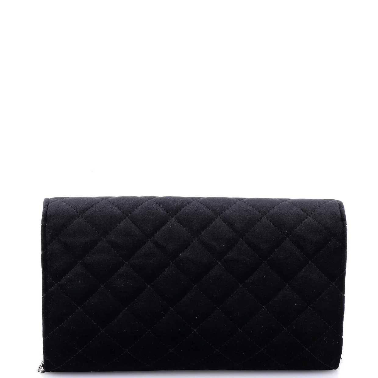 La Medusa Chain Clutch Quilted Velvet - Deep Luxury