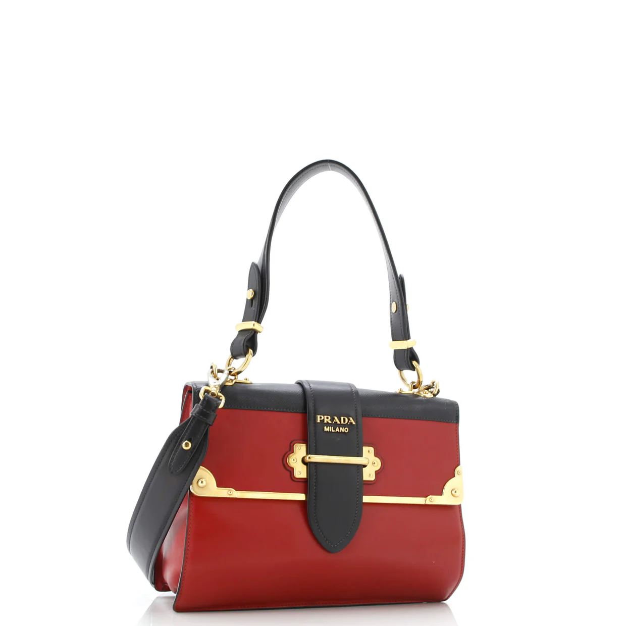 Cahier Convertible Shoulder Bag City Calf and Saffiano Medium - Deep Luxury