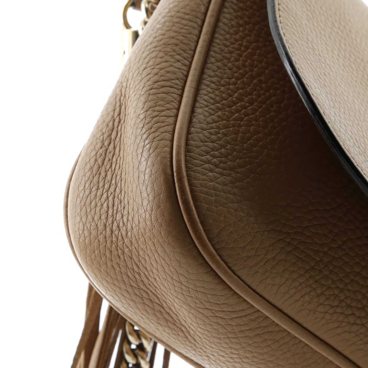 Soho Chain Crossbody Bag Leather Medium - Deep Luxury