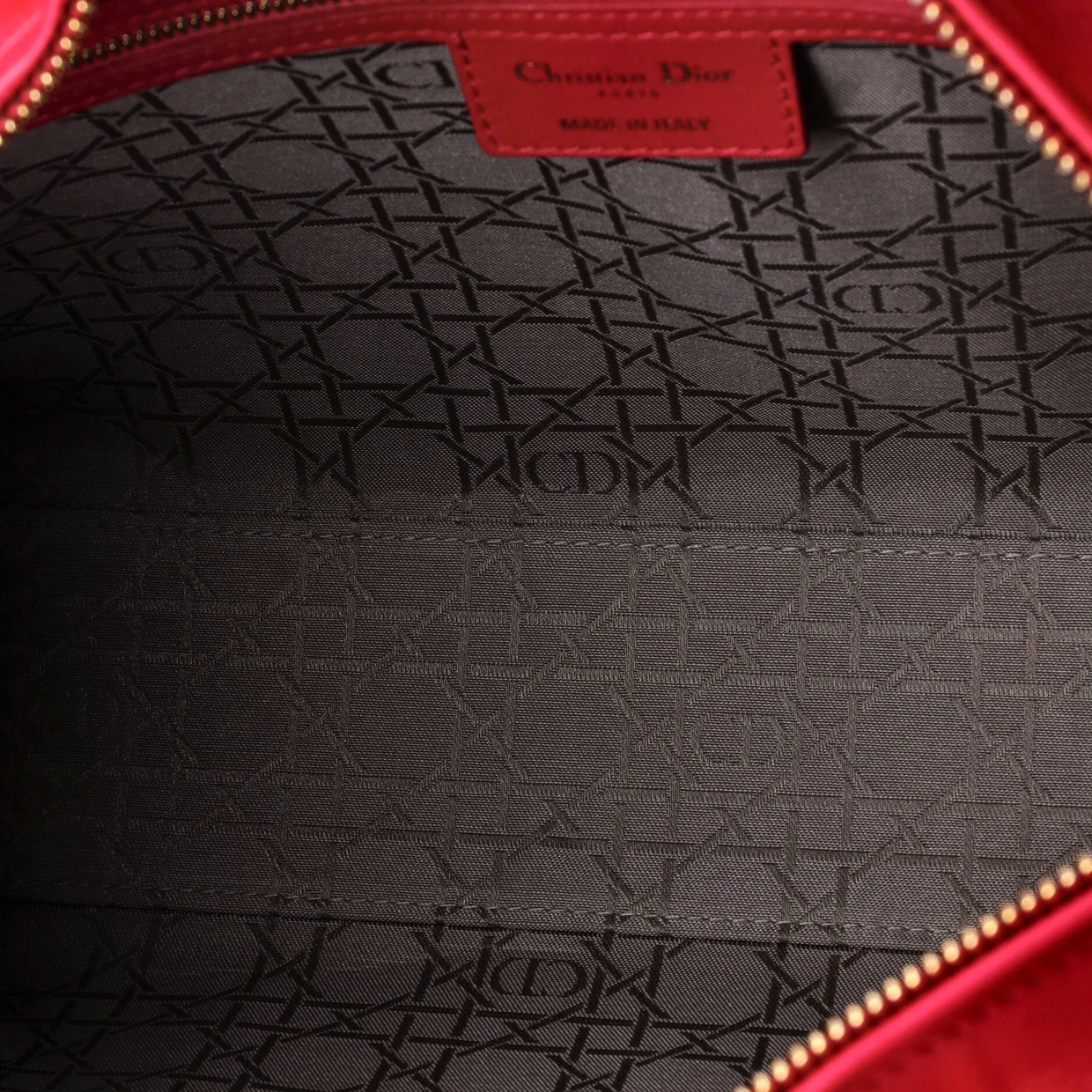 Lady Dior Bag Cannage Quilt Lambskin Large - Deep Luxury