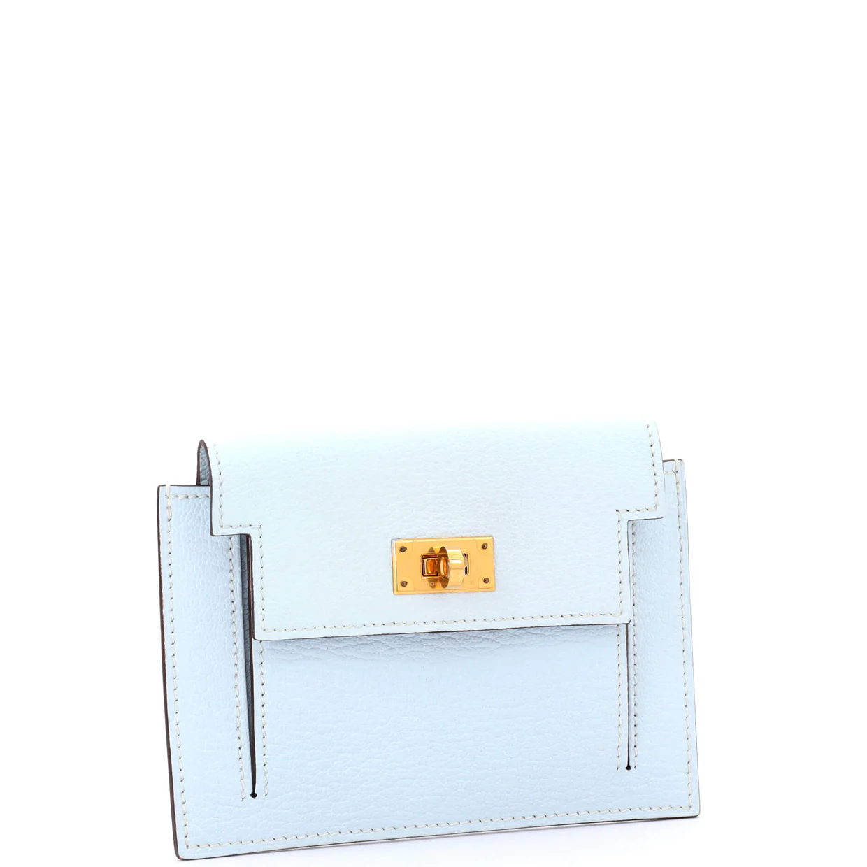 Kelly Pocket Compact Wallet Chevre Mysore - Deep Luxury