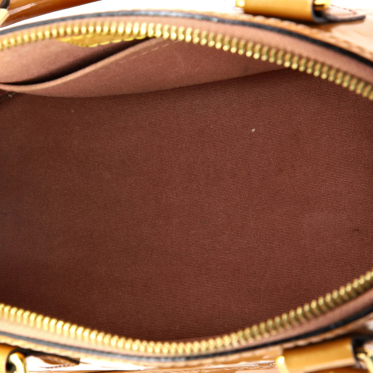 Alma Handbag Monogram Vernis BB - Deep Luxury