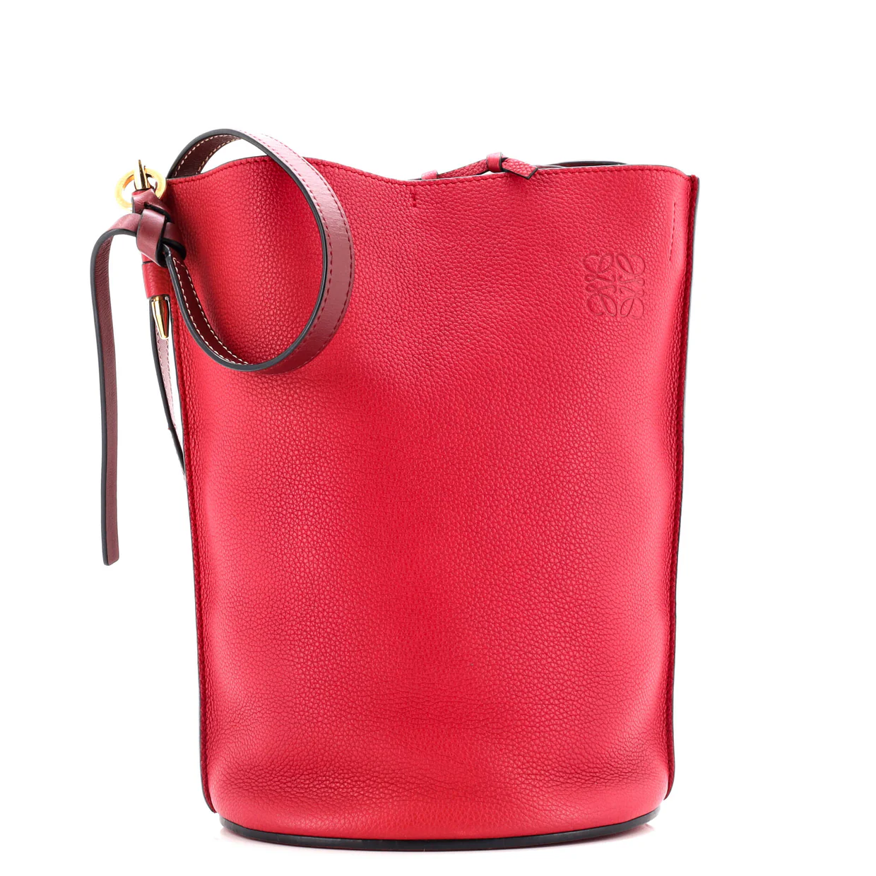 Gate Bucket Bag Leather Medium - Deep Luxury