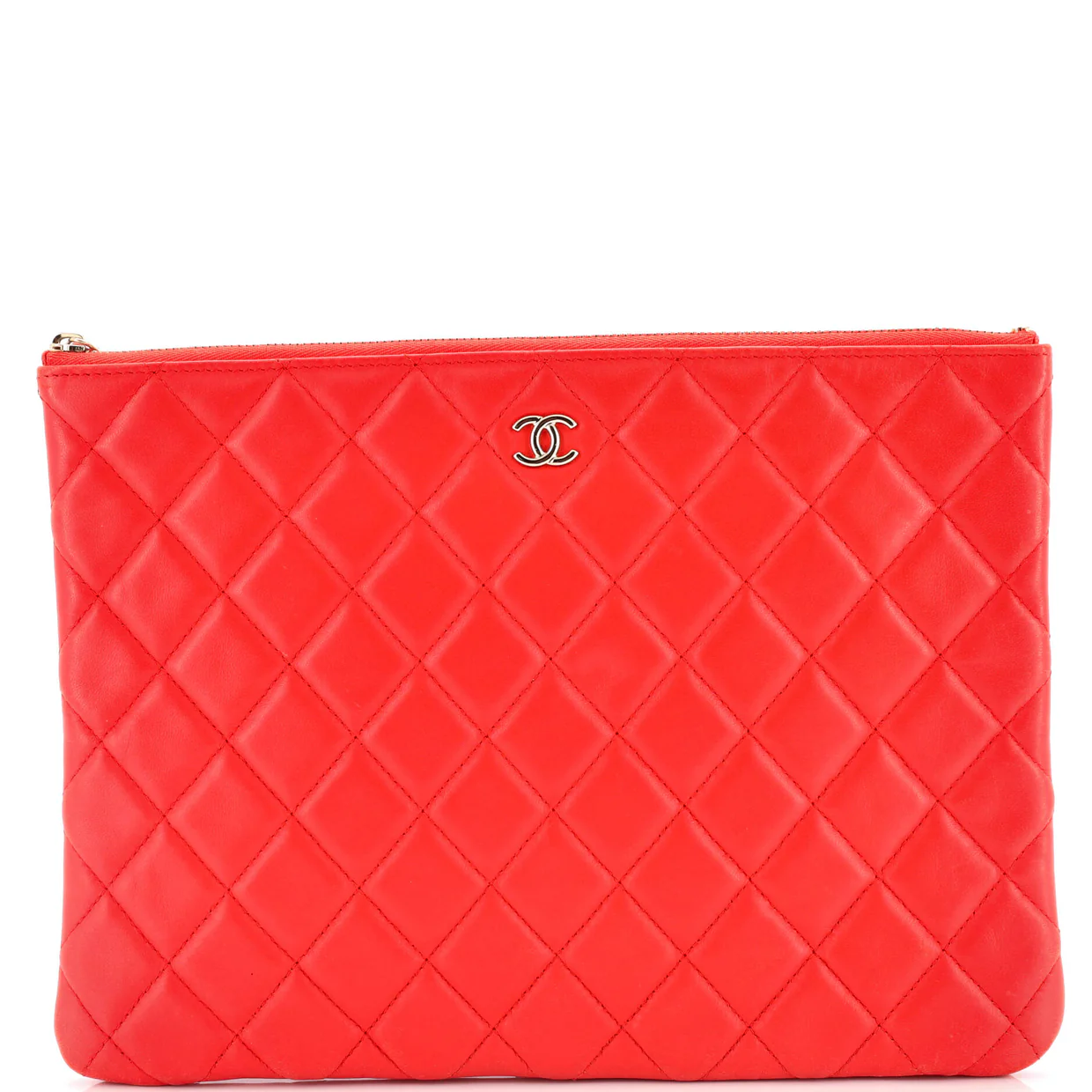 O Case Clutch Quilted Lambskin Medium - Deep Luxury