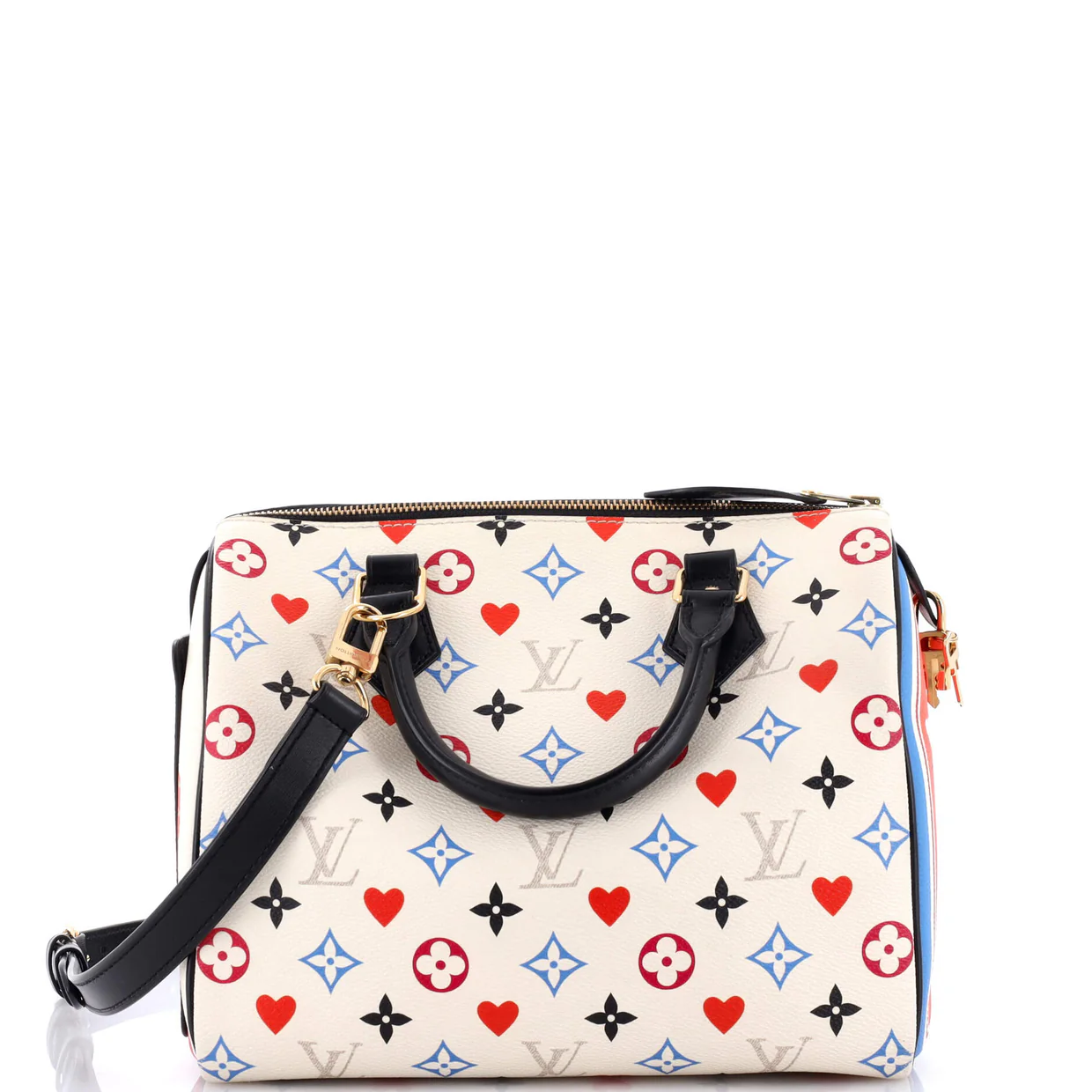 Speedy Bandouliere Bag Limited Edition Game On Multicolor Monogram 25 - Deep Luxury