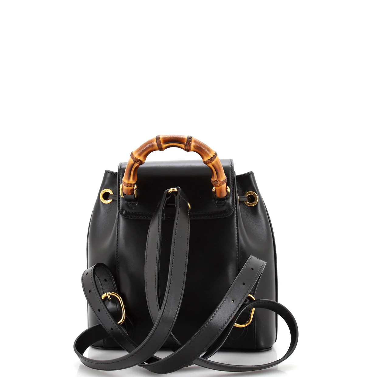 Bamboo Backpack Leather Small - Deep Luxury
