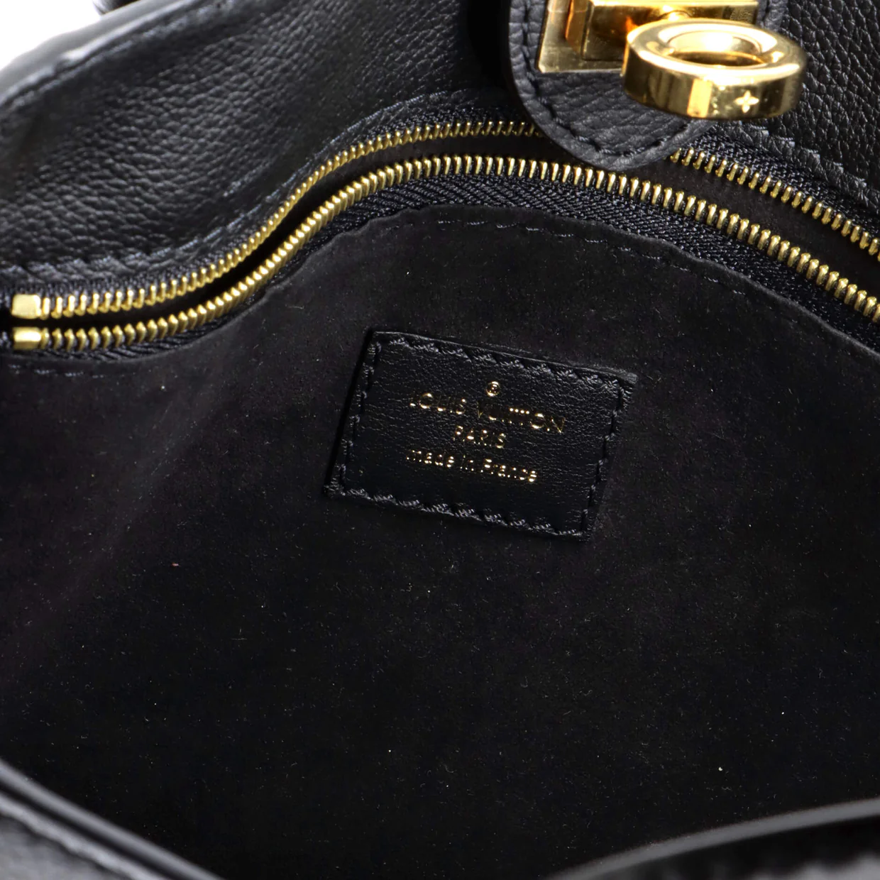 On My Side Tote Leather with Monogram Canvas PM - Deep Luxury