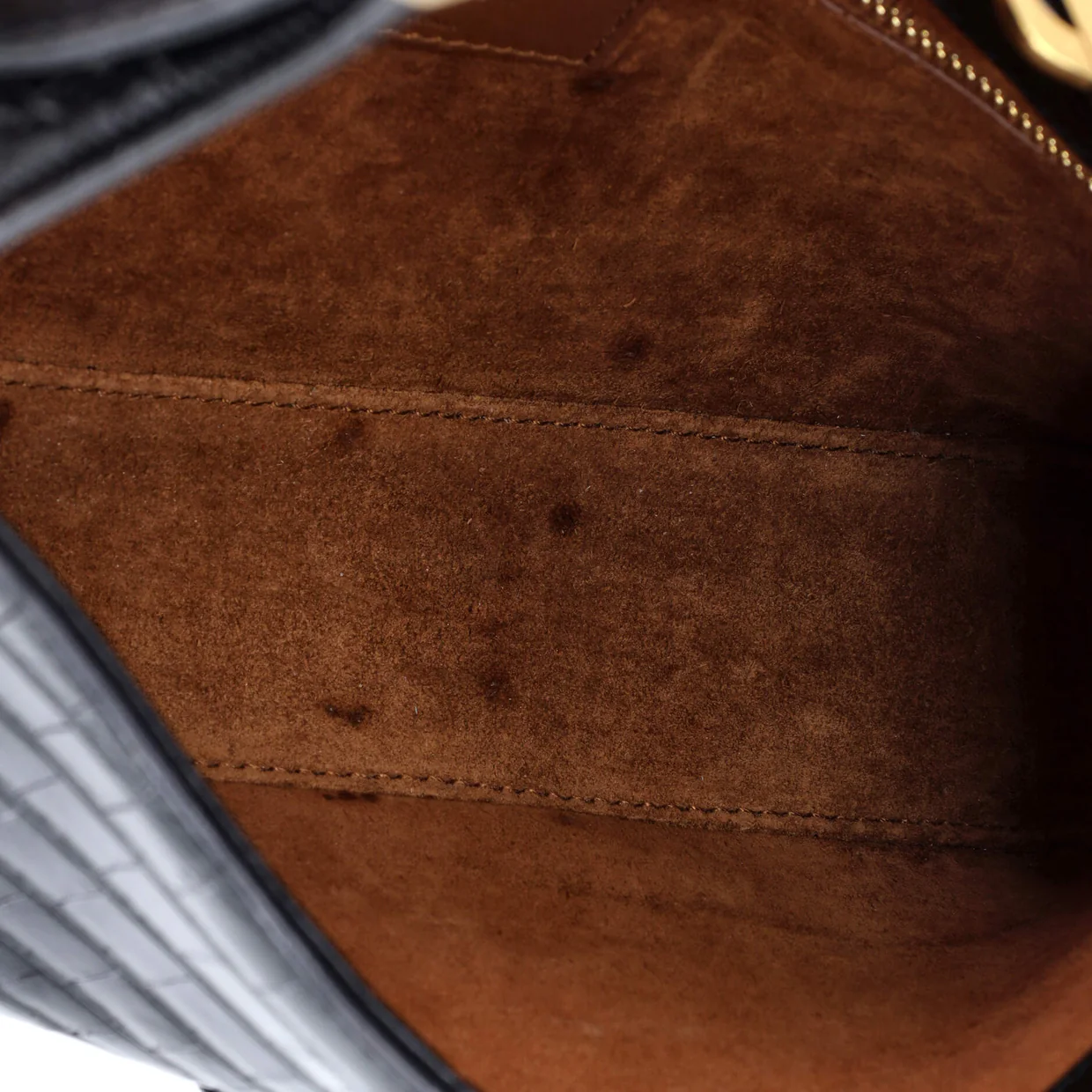 Le 5 a 7 Hobo Crocodile Embossed Leather Small - Deep Luxury