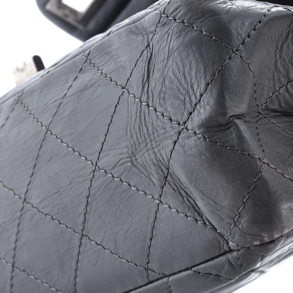 Reissue 2.55 Flap Bag Quilted Aged Calfskin 227 - Deep Luxury