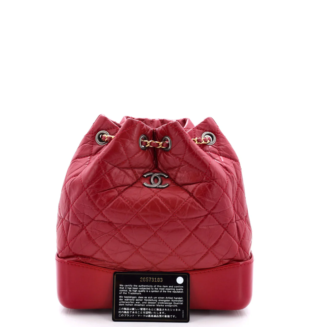 Gabrielle Backpack Quilted Calfskin Small - Deep Luxury