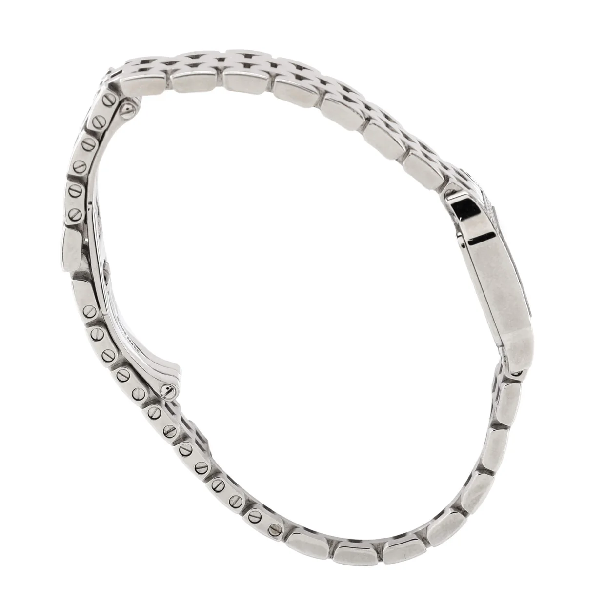 Santos Demoiselle Quartz Watch White Gold with Diamond Bezel 20 - Deep Luxury