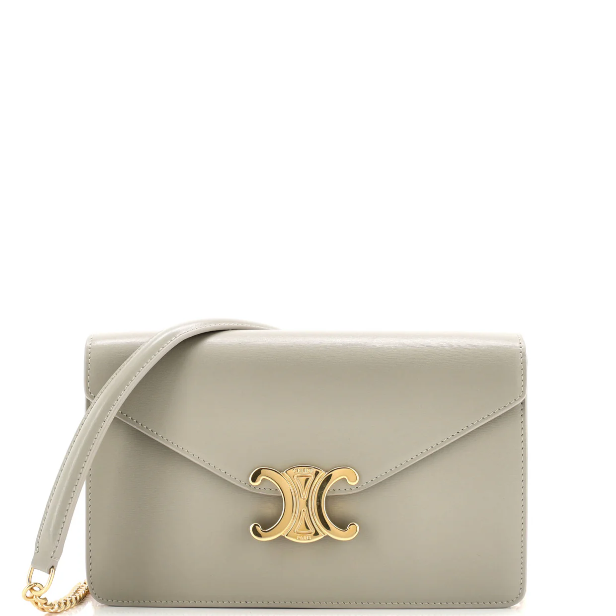 Margo Triomphe Wallet on Chain Leather - Deep Luxury