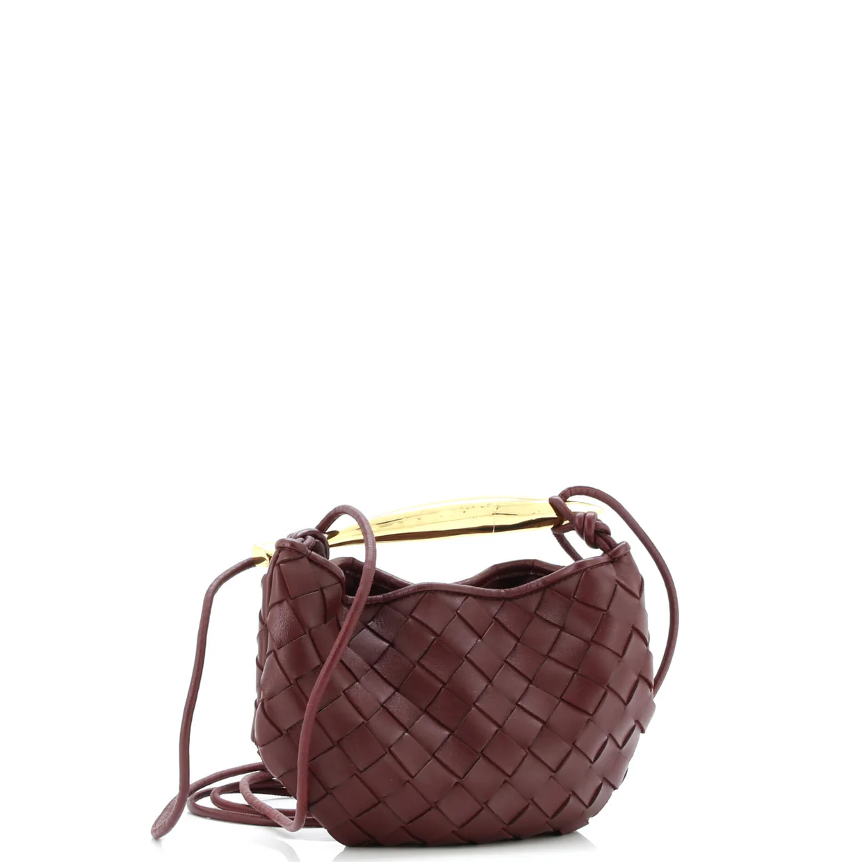 Sardine Top Handle Bag Intrecciato Nappa Mini - Deep Luxury