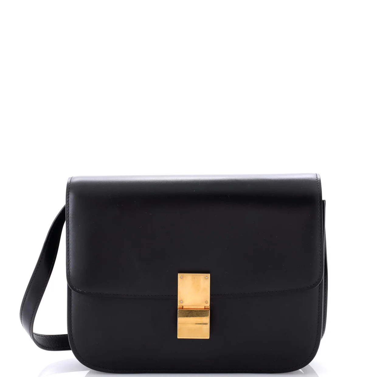 Classic Box Bag Smooth Leather Medium - Deep Luxury
