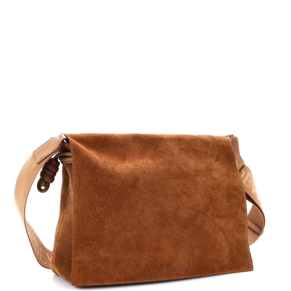 Flamenco Knot Satchel Suede - Deep Luxury