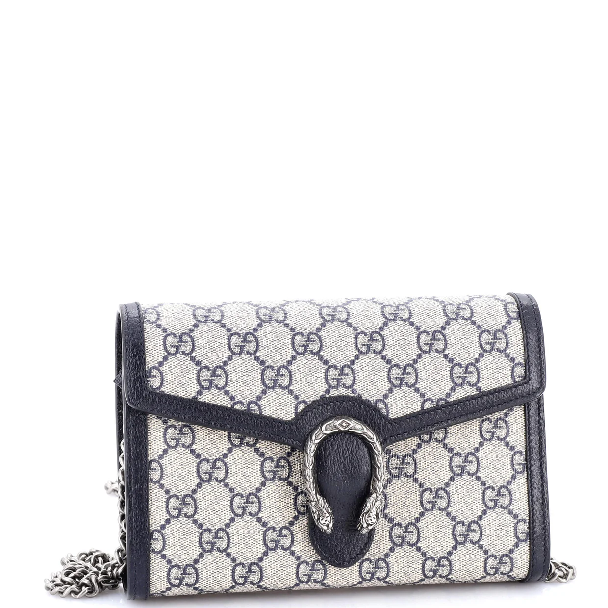 Dionysus Chain Wallet GG Coated Canvas Small - Deep Luxury