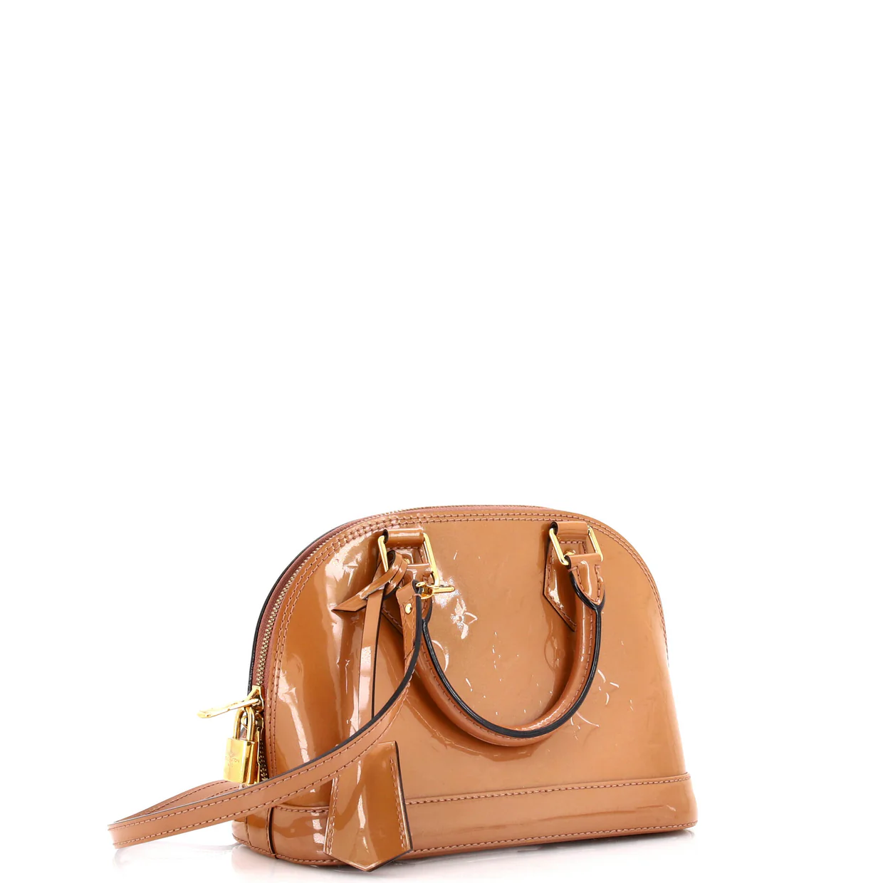 Alma Handbag Monogram Vernis BB - Deep Luxury