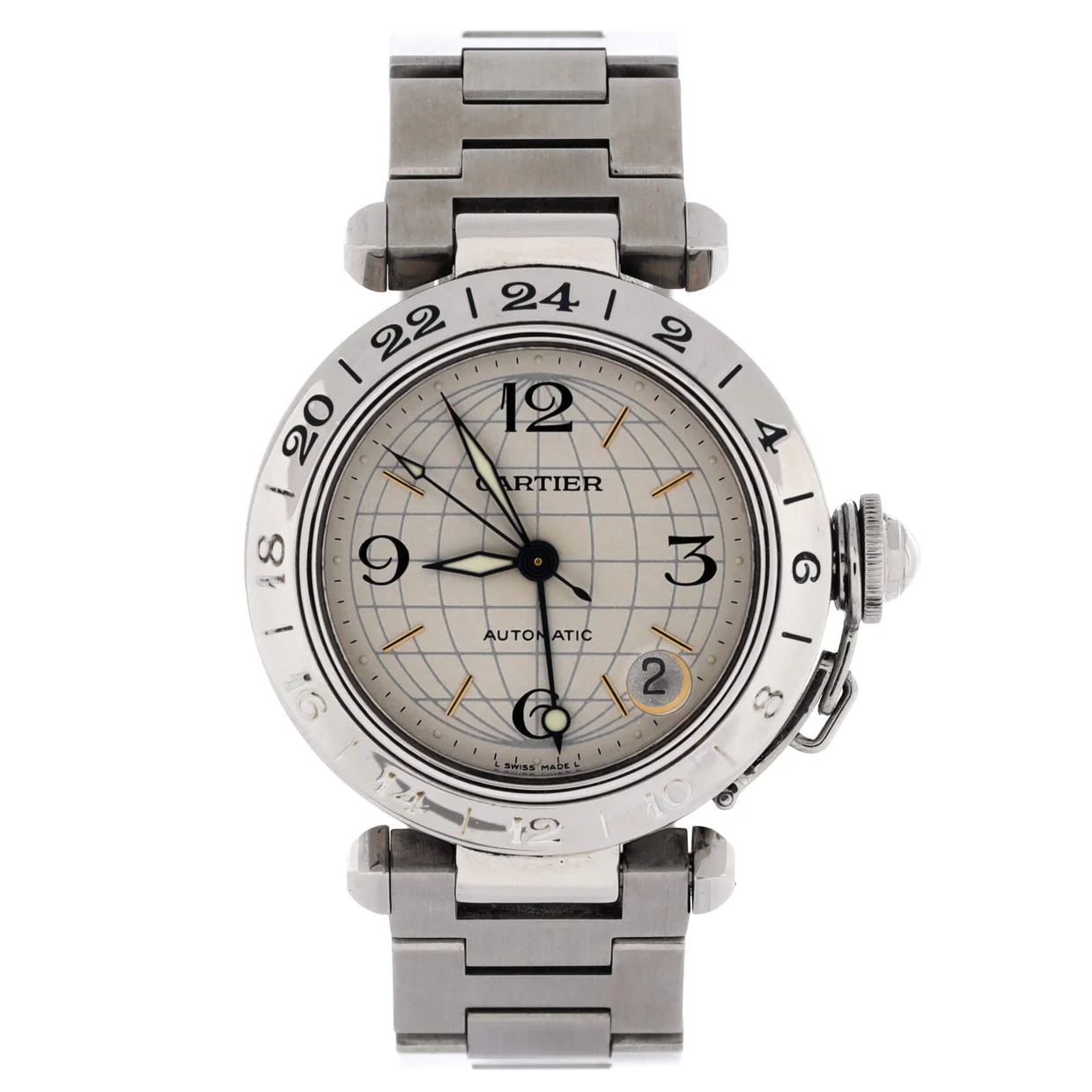 Pasha C Automatic Watch Stainless Steel 35 - Deep Luxury
