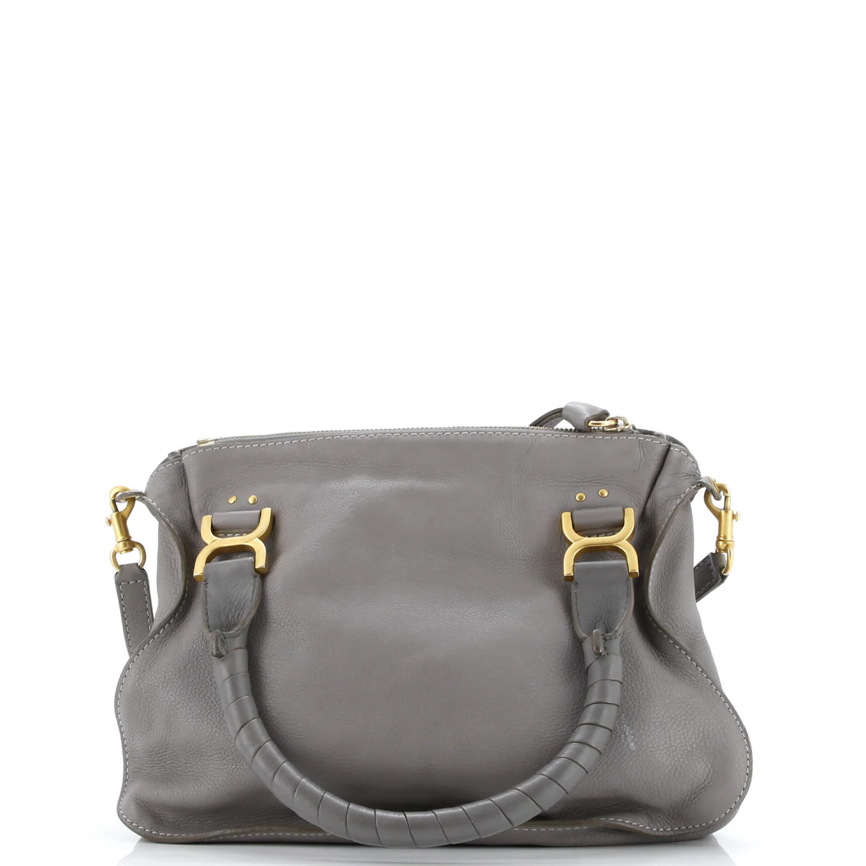 Marcie Satchel Leather Medium - Deep Luxury