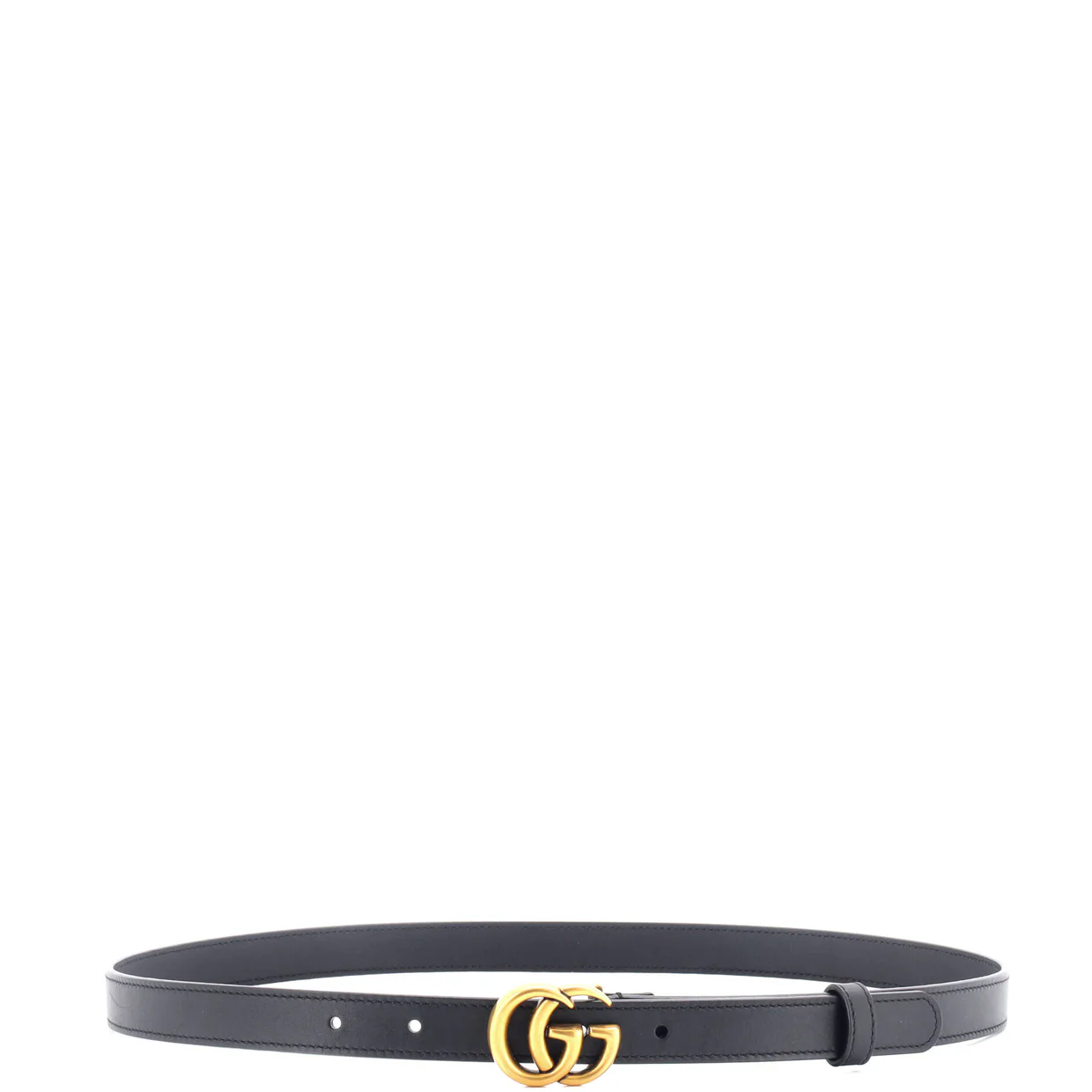 GG Marmont Belt Leather Thin - Deep Luxury
