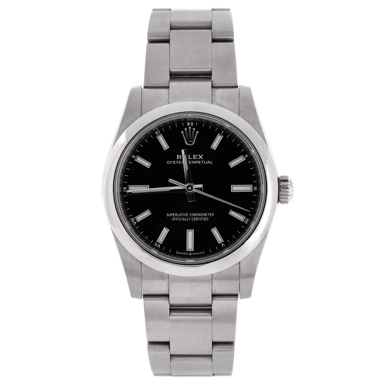 Oyster Perpetual Automatic Watch Stainless Steel 34 - Deep Luxury